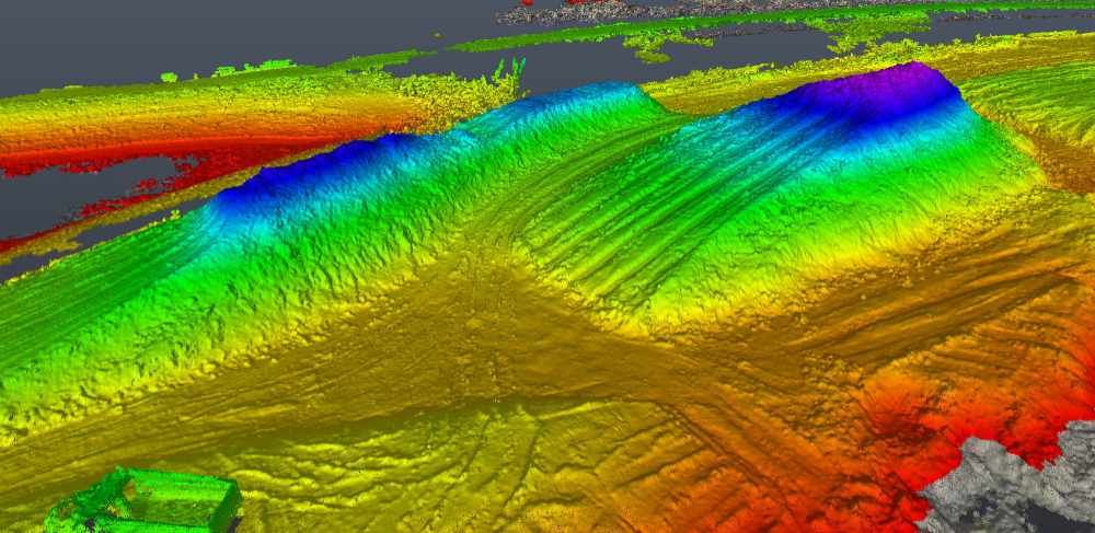 Color elevation map